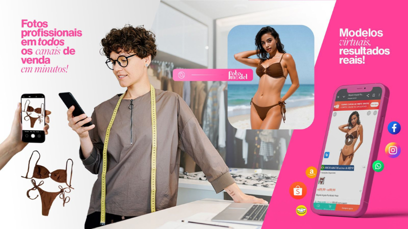 Modelos virtuais realistas tornam possível vender antes da produção — essa é a proposta do FotoModel.